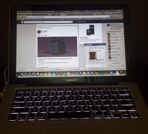 My distracting laptop